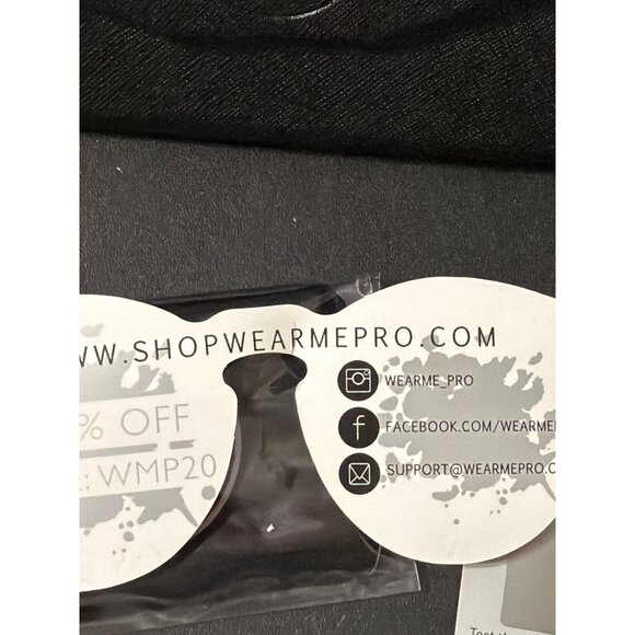 Wearme Pro Polarized Round Sunglasses Gold Frame Black Lens With Case Cloth NEW - Picture 4 of 5